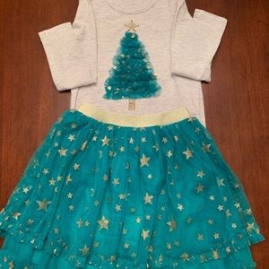 Toddler Girl Holiday Outfit - Size 4
